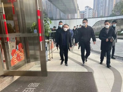 碧桂园湘南区域总裁张天驰与高企达集团副董事长朱竹君调度郴州凤凰台项目