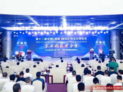 第十二届中国（湖南）国际矿物宝石博览会开幕